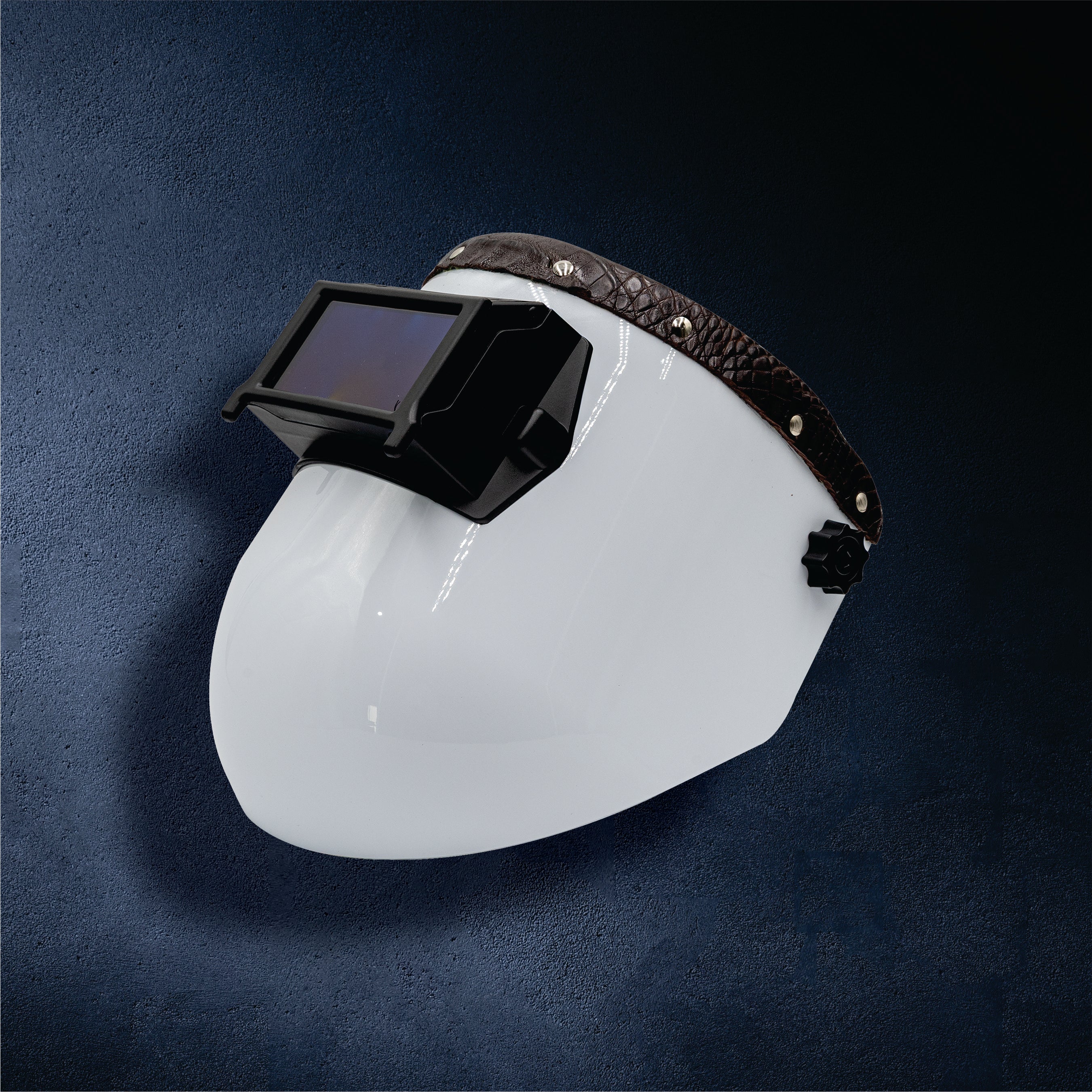 Outlaw Leather Proliner — White Shell with Dark Brown Caiman